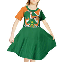 Niger Republic Day Personalized Kid Short Sleeve Dress Fraternite Travail Progres - Wonder Print Shop