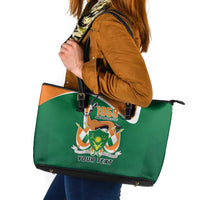 Niger Republic Day Personalized Leather Tote Bag Fraternite Travail Progres - Wonder Print Shop