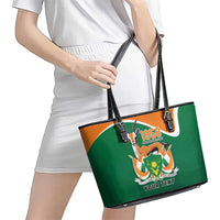 Niger Republic Day Personalized Leather Tote Bag Fraternite Travail Progres - Wonder Print Shop