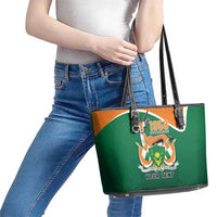 Niger Republic Day Personalized Leather Tote Bag Fraternite Travail Progres - Wonder Print Shop