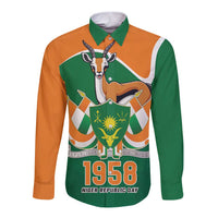 Niger Republic Day Personalized Long Sleeve Button Shirt Fraternite Travail Progres - Wonder Print Shop