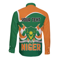 Niger Republic Day Personalized Long Sleeve Button Shirt Fraternite Travail Progres - Wonder Print Shop