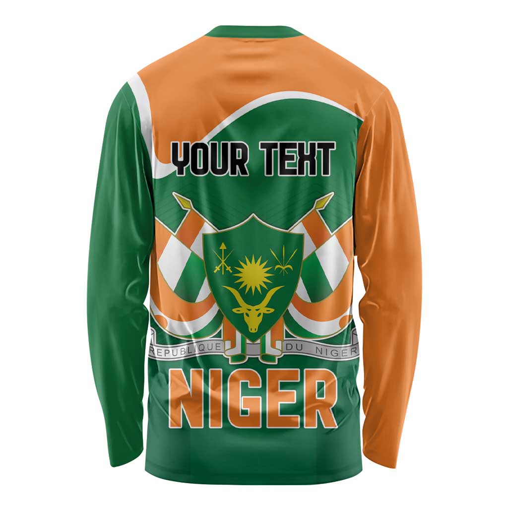 Niger Republic Day Personalized Long Sleeve Shirt Fraternite Travail Progres - Wonder Print Shop