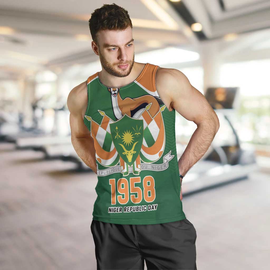 Niger Republic Day Personalized Men Tank Top Fraternite Travail Progres - Wonder Print Shop
