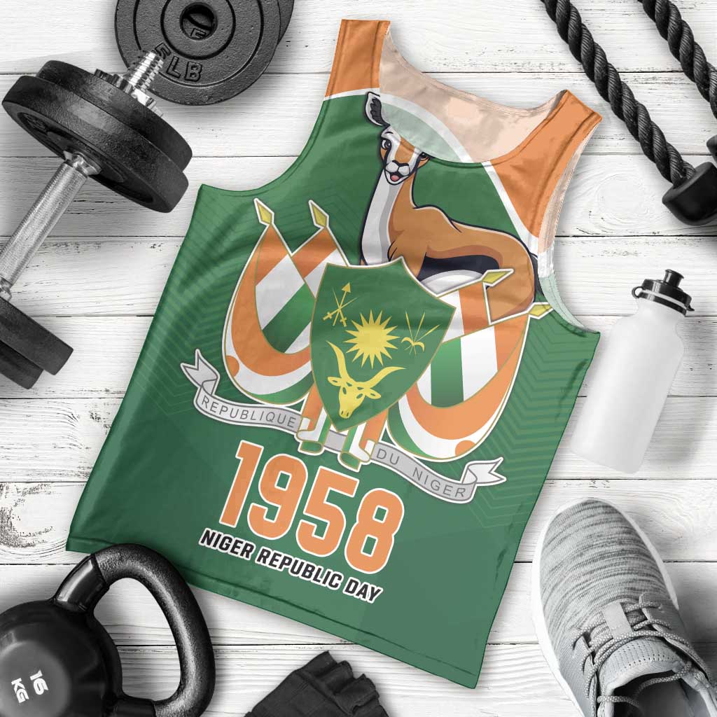 Niger Republic Day Personalized Men Tank Top Fraternite Travail Progres - Wonder Print Shop