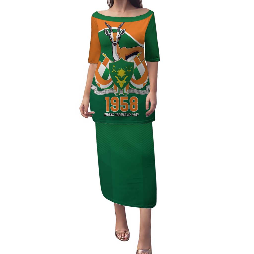 Niger Republic Day Personalized Puletasi Fraternite Travail Progres - Wonder Print Shop