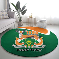 Niger Republic Day Personalized Round Carpet Fraternite Travail Progres