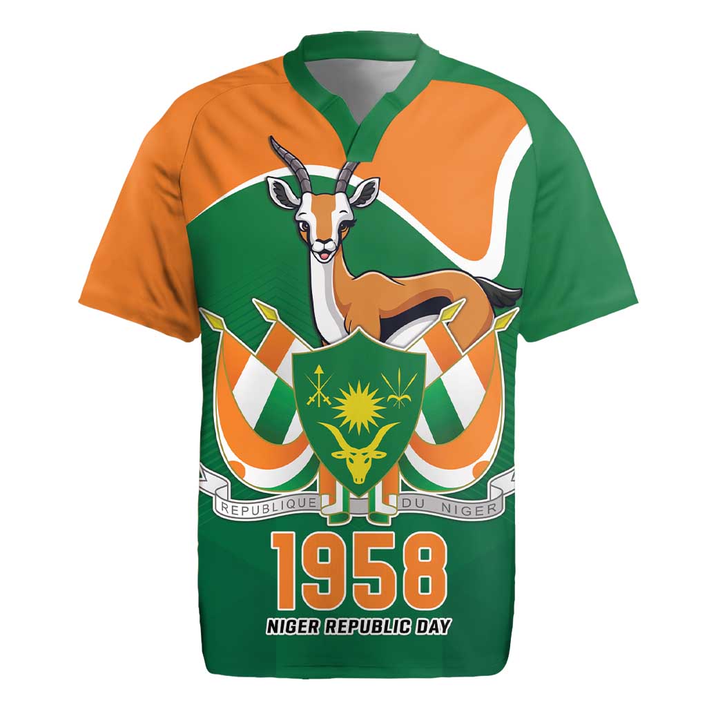 Niger Republic Day Personalized Rugby Jersey Fraternite Travail Progres - Wonder Print Shop