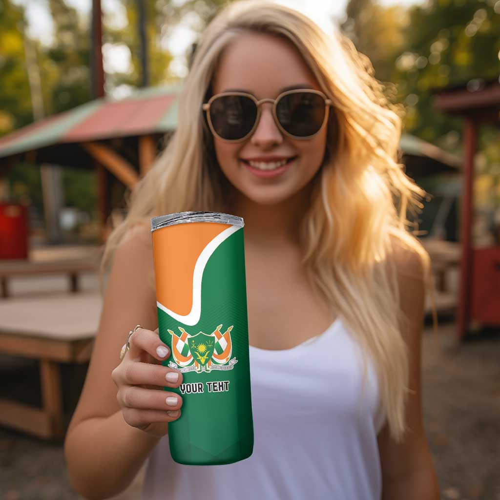 Niger Republic Day Personalized Skinny Tumbler Fraternite Travail Progres - Wonder Print Shop
