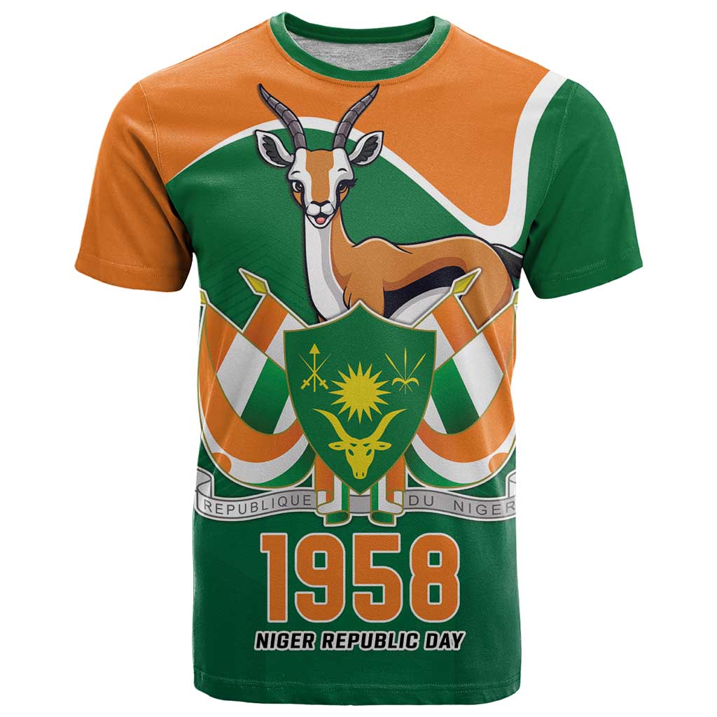 Niger Republic Day Personalized T Shirt Fraternite Travail Progres - Wonder Print Shop