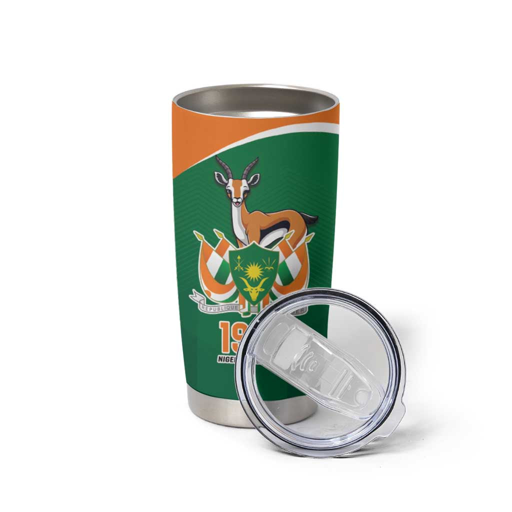 Niger Republic Day Personalized Tumbler Cup Fraternite Travail Progres - Wonder Print Shop