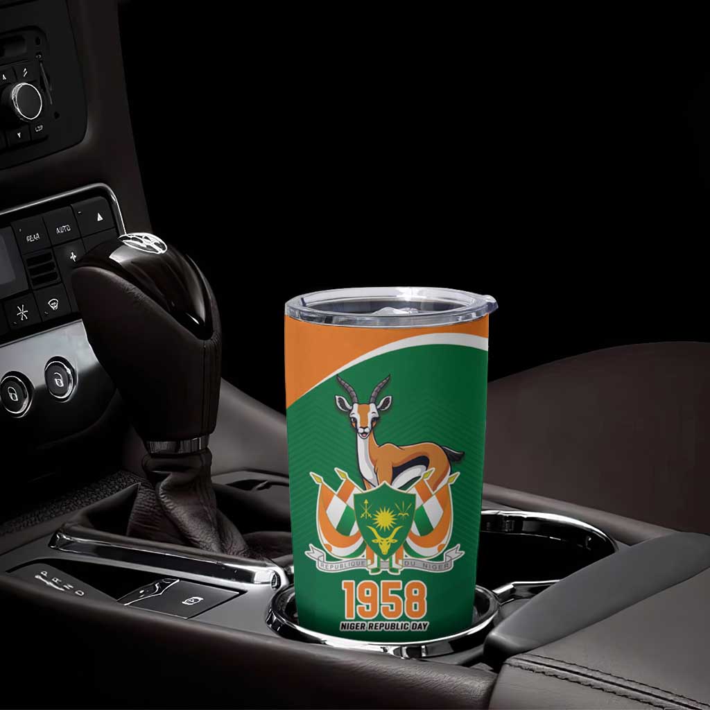Niger Republic Day Personalized Tumbler Cup Fraternite Travail Progres - Wonder Print Shop