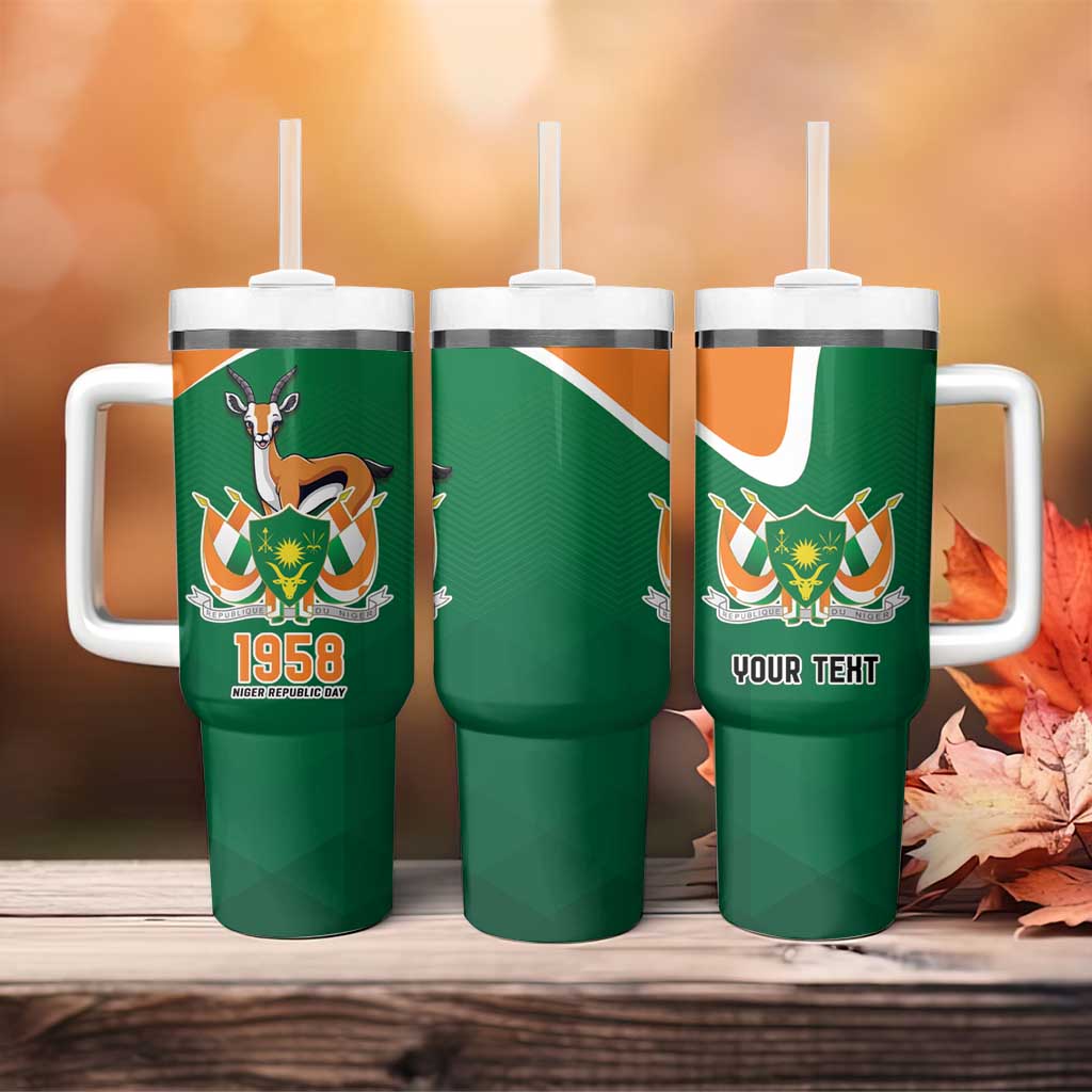 Niger Republic Day Personalized Tumbler With Handle Fraternite Travail Progres - Wonder Print Shop