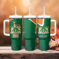 Niger Republic Day Personalized Tumbler With Handle Fraternite Travail Progres - Wonder Print Shop