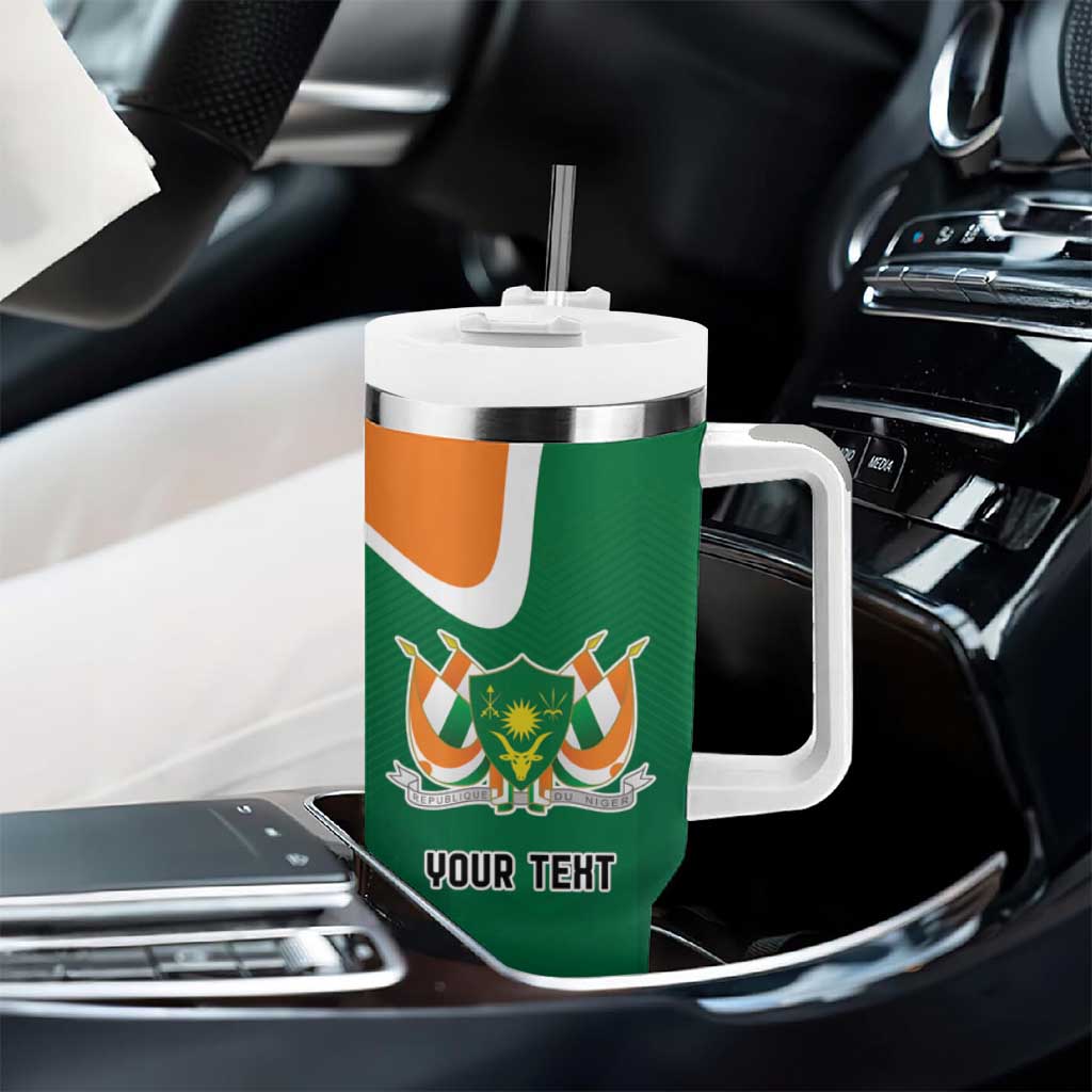 Niger Republic Day Personalized Tumbler With Handle Fraternite Travail Progres - Wonder Print Shop