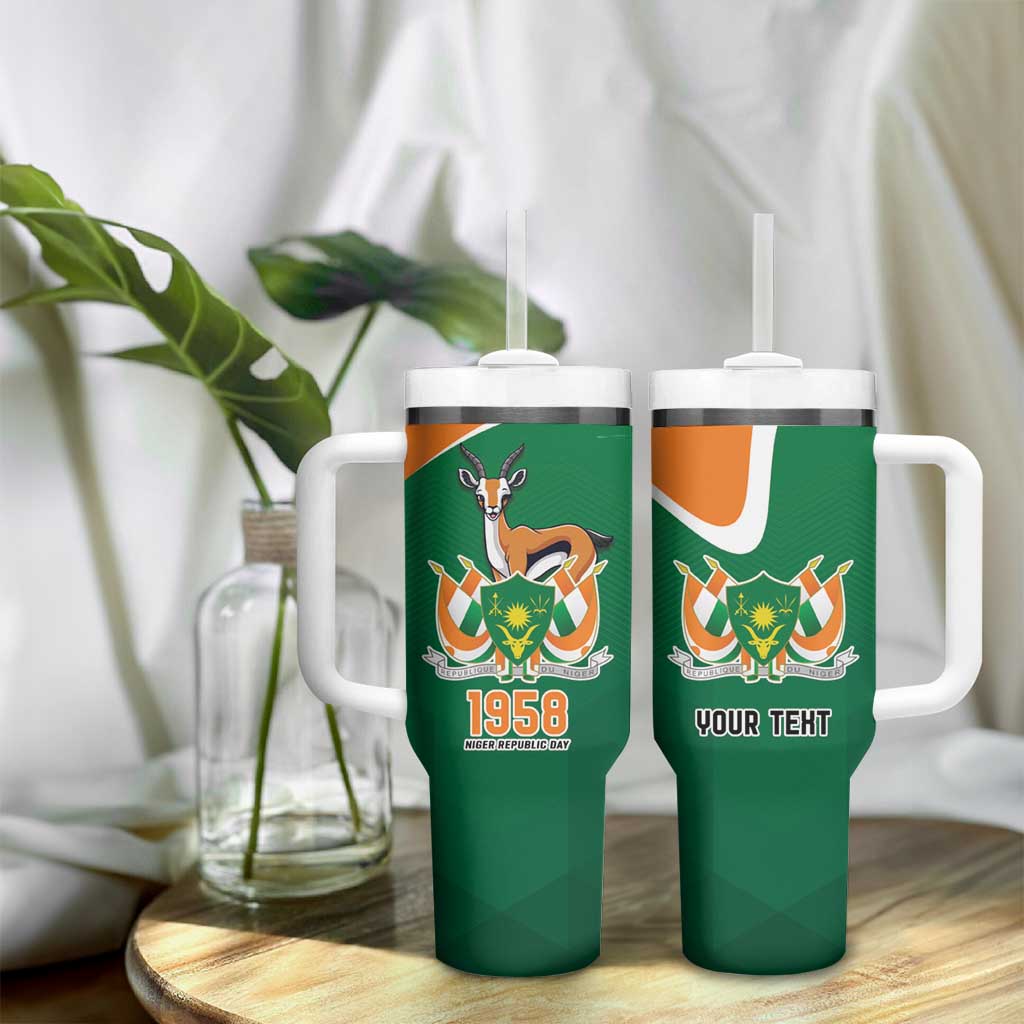 Niger Republic Day Personalized Tumbler With Handle Fraternite Travail Progres - Wonder Print Shop
