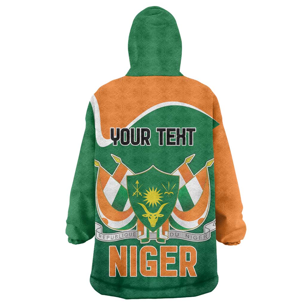 Niger Republic Day Personalized Wearable Blanket Hoodie Fraternite Travail Progres - Wonder Print Shop