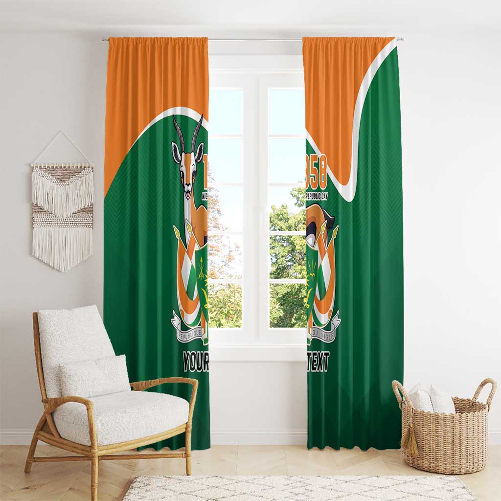 Niger Republic Day Personalized Window Curtain Fraternite Travail Progres - Wonder Print Shop