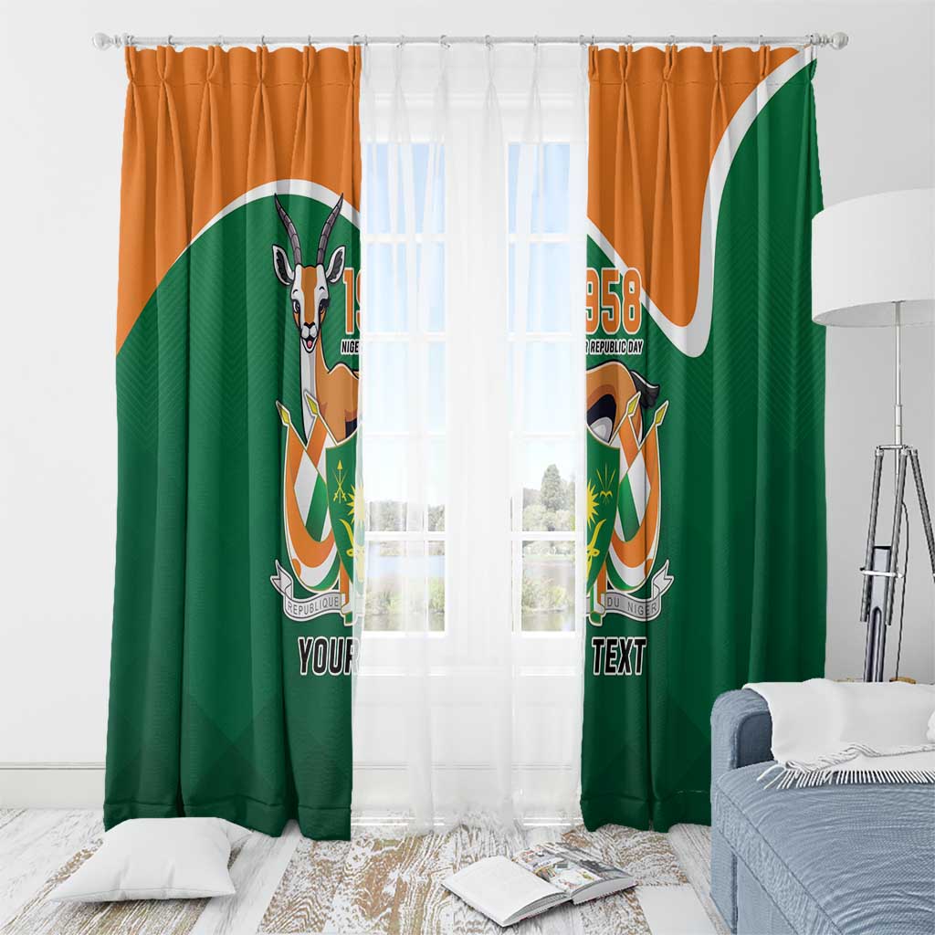 Niger Republic Day Personalized Window Curtain Fraternite Travail Progres - Wonder Print Shop