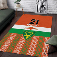 Equipe de Football Du Niger Custom Area Rug LT9 - Wonder Print Shop