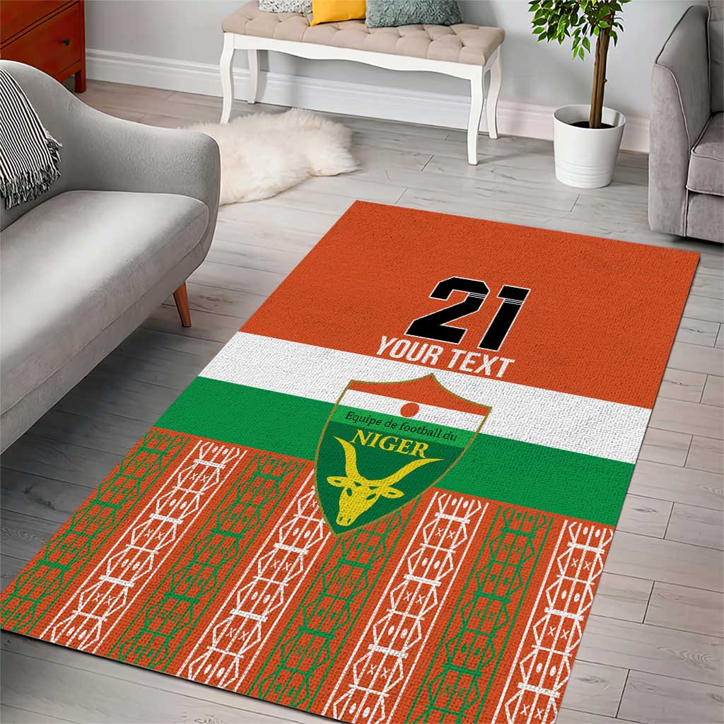 Equipe de Football Du Niger Custom Area Rug LT9 - Wonder Print Shop