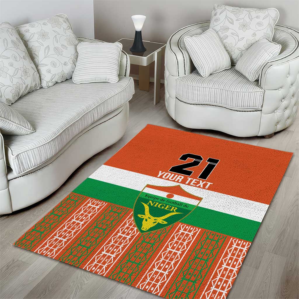 Equipe de Football Du Niger Custom Area Rug LT9 - Wonder Print Shop