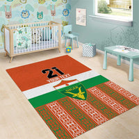 Equipe de Football Du Niger Custom Area Rug LT9 - Wonder Print Shop