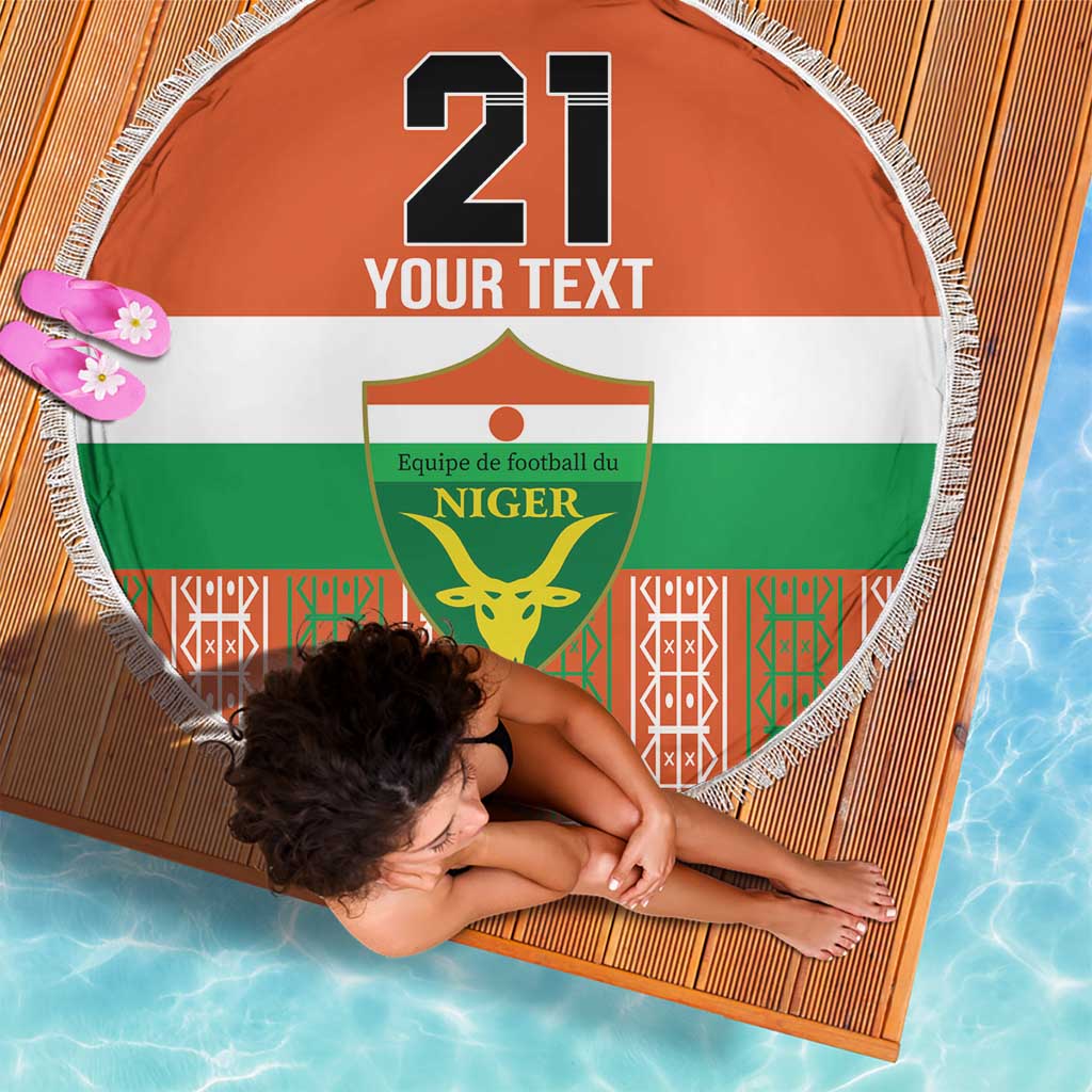 Equipe de Football Du Niger Custom Beach Blanket LT9 - Wonder Print Shop