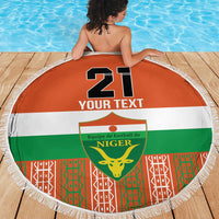 Equipe de Football Du Niger Custom Beach Blanket LT9 - Wonder Print Shop