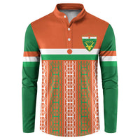 Equipe de Football Du Niger Custom Button Sweatshirt LT9 - Wonder Print Shop