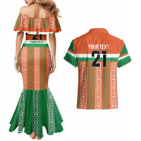 Equipe de Football Du Niger Custom Couples Matching Mermaid Dress and Hawaiian Shirt LT9 - Wonder Print Shop
