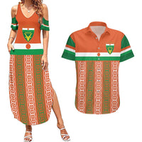 Equipe de Football Du Niger Custom Couples Matching Summer Maxi Dress and Hawaiian Shirt LT9 - Wonder Print Shop