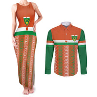 Equipe de Football Du Niger Custom Couples Matching Tank Maxi Dress and Long Sleeve Button Shirt LT9 - Wonder Print Shop