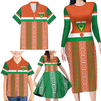 Equipe de Football Du Niger Custom Family Matching Long Sleeve Bodycon Dress and Hawaiian Shirt LT9 - Wonder Print Shop