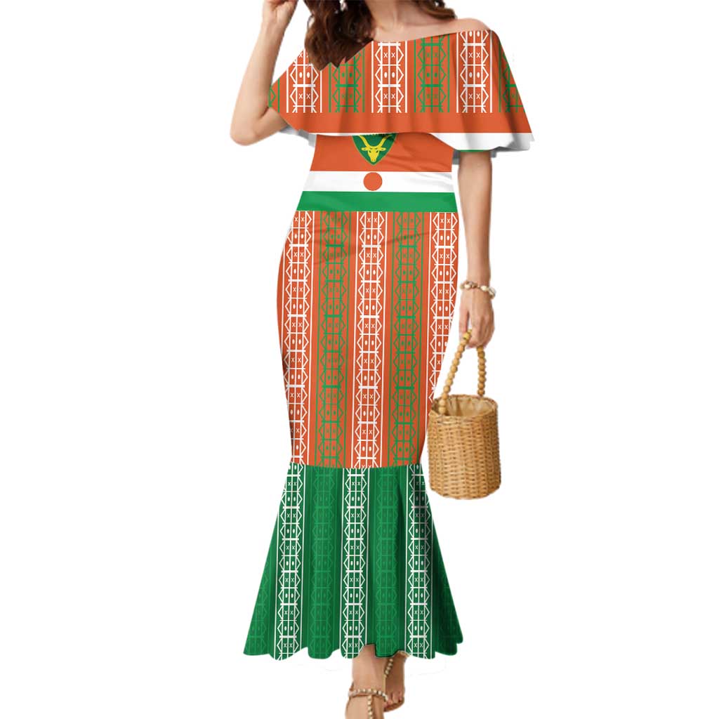 Equipe de Football Du Niger Custom Family Matching Mermaid Dress and Hawaiian Shirt LT9 - Wonder Print Shop