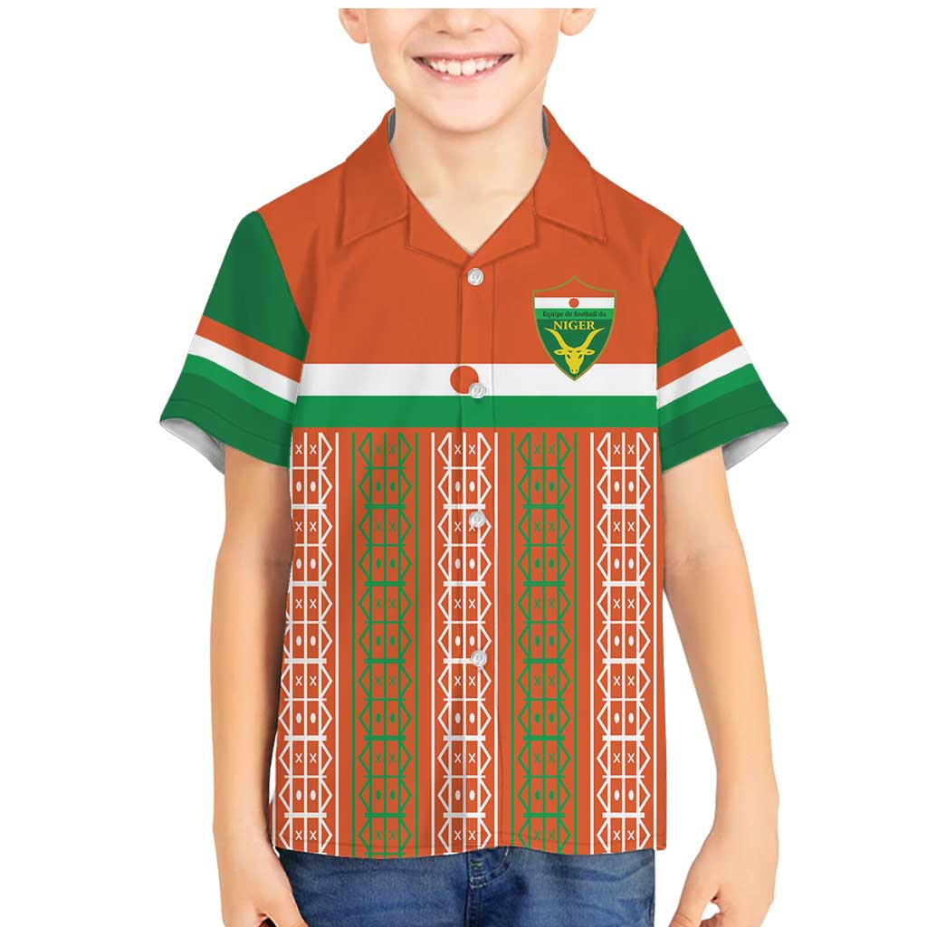 Equipe de Football Du Niger Custom Family Matching Mermaid Dress and Hawaiian Shirt LT9 - Wonder Print Shop