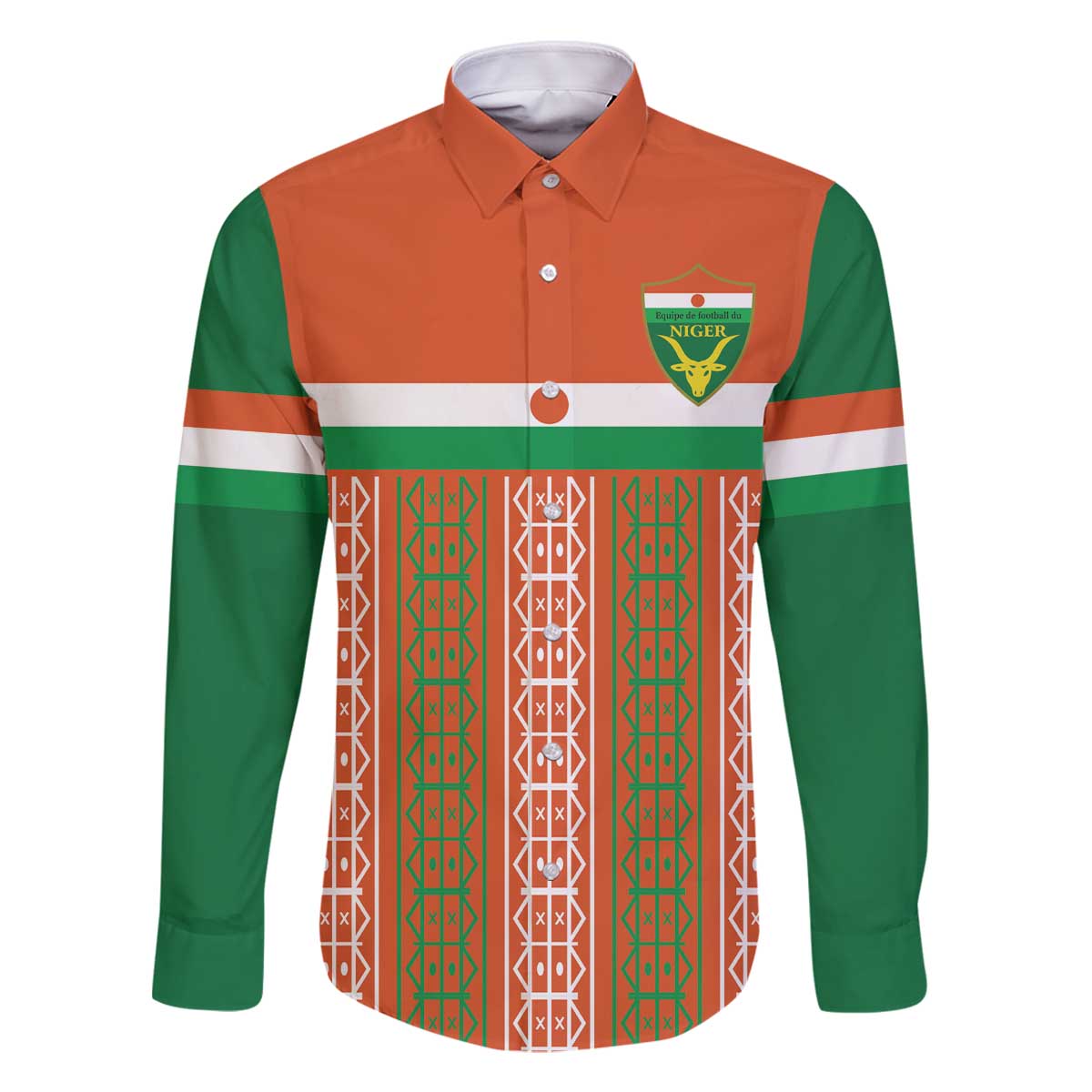 Equipe de Football Du Niger Custom Family Matching Off The Shoulder Long Sleeve Dress and Hawaiian Shirt - Wonder Print Shop