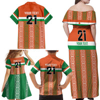 Equipe de Football Du Niger Custom Family Matching Off Shoulder Maxi Dress and Hawaiian Shirt LT9 - Wonder Print Shop