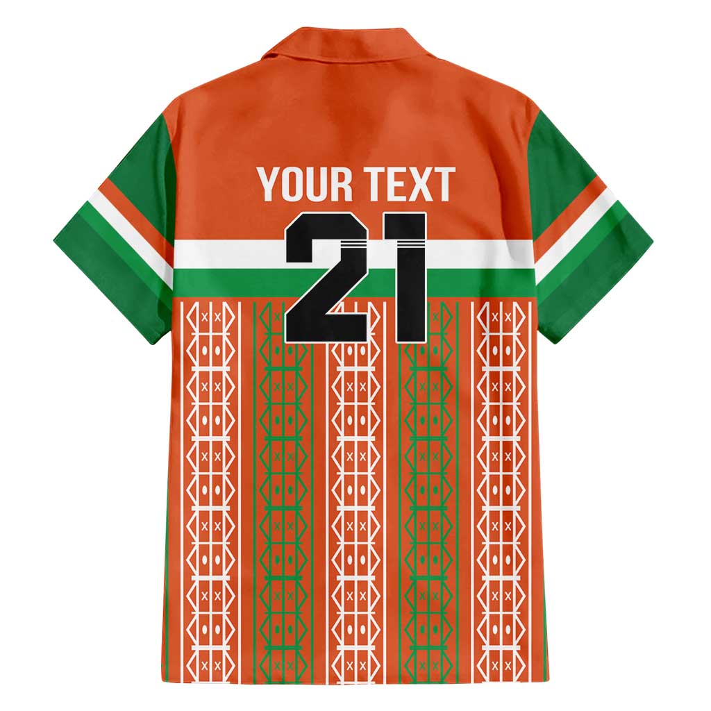 Equipe de Football Du Niger Custom Family Matching Short Sleeve Bodycon Dress and Hawaiian Shirt - Wonder Print Shop