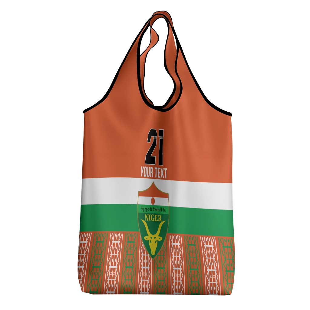 Equipe de Football Du Niger Custom Grocery Bag