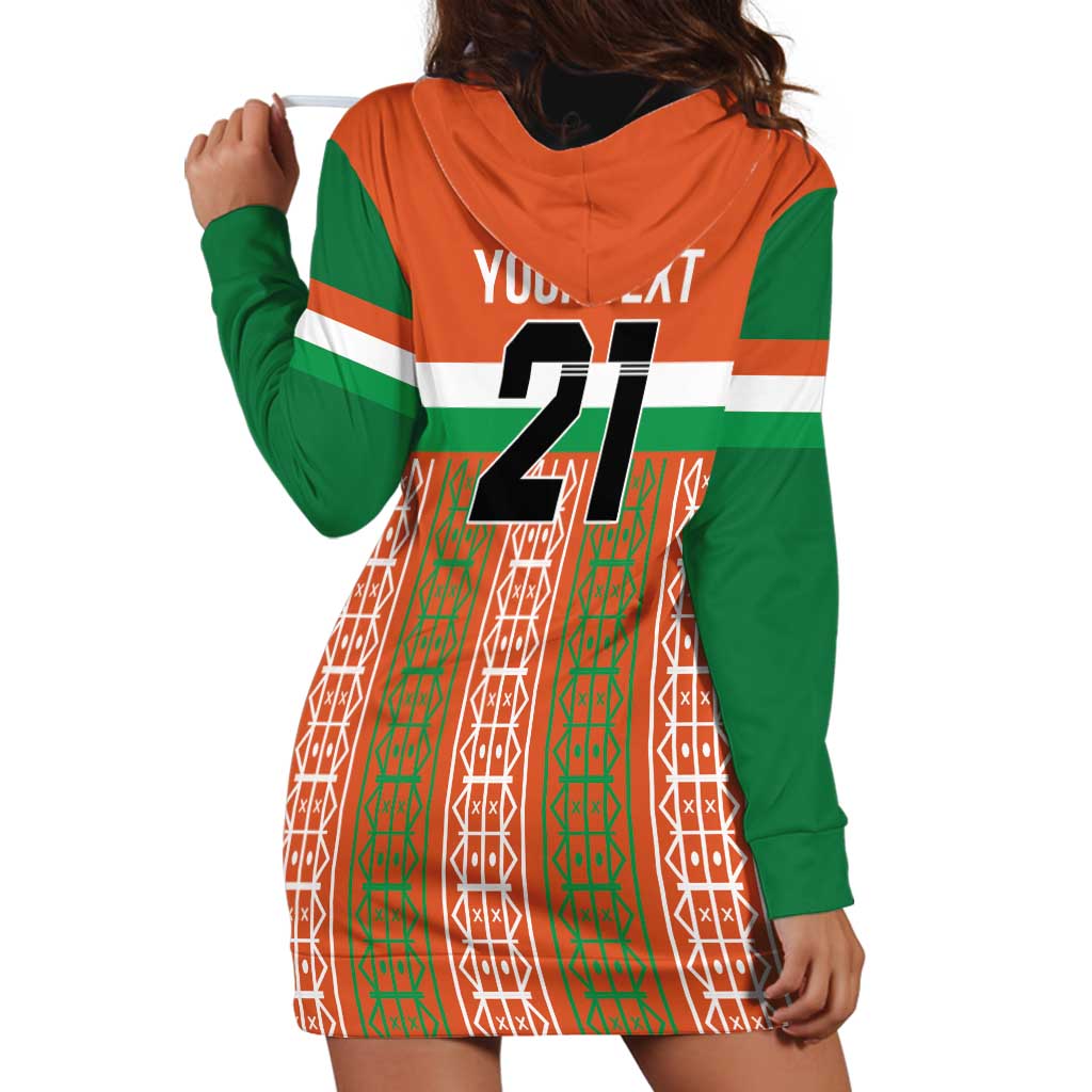 Equipe de Football Du Niger Custom Hoodie Dress - Wonder Print Shop