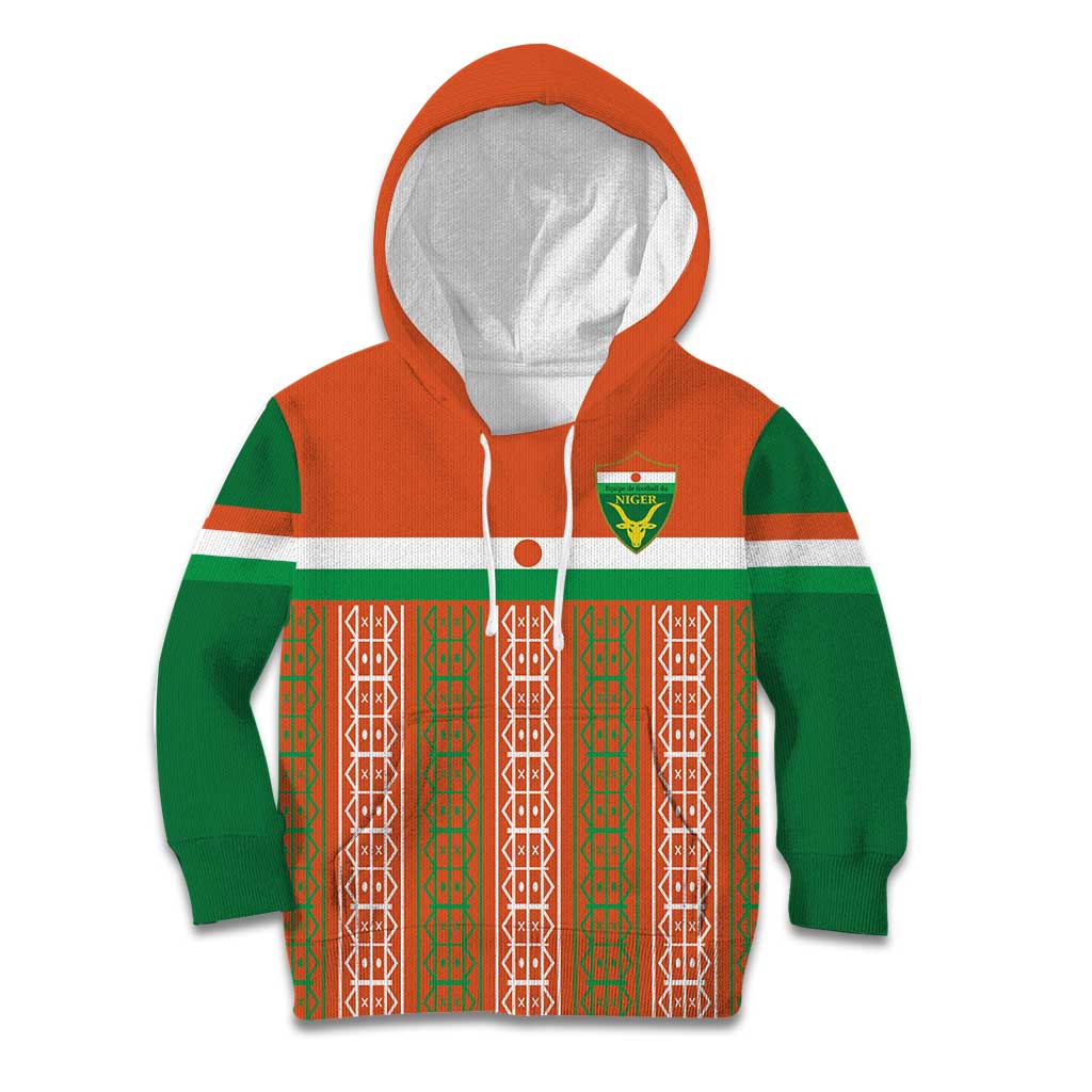 Equipe de Football Du Niger Custom Kid Hoodie - Wonder Print Shop