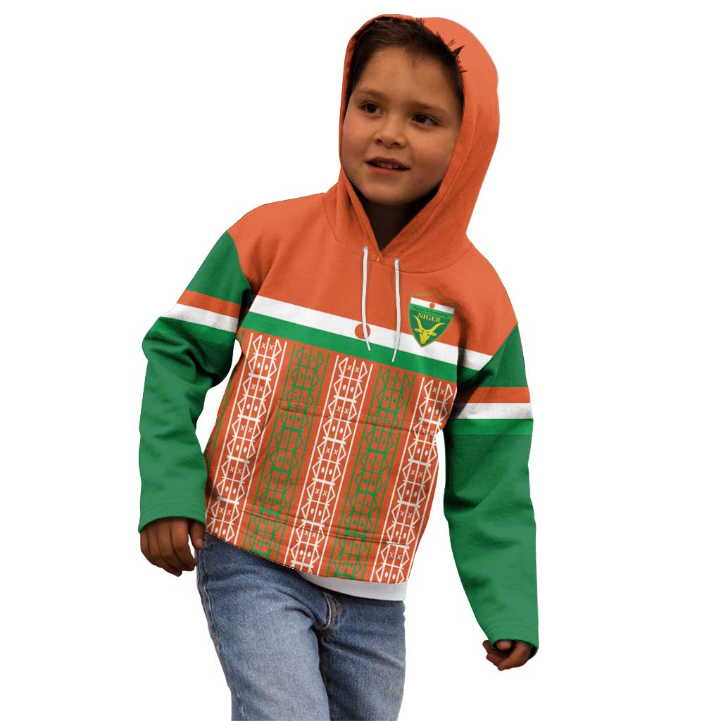 Equipe de Football Du Niger Custom Kid Hoodie - Wonder Print Shop