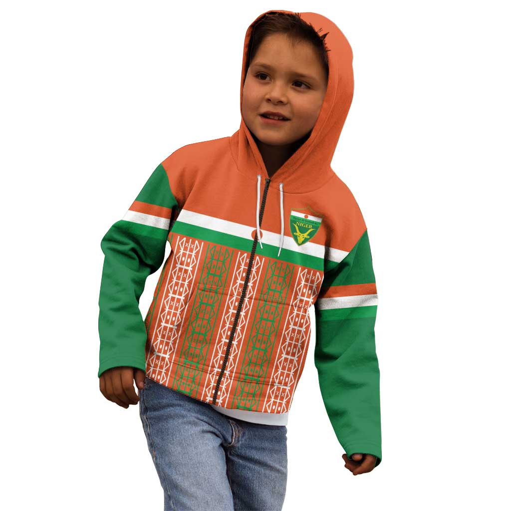 Equipe de Football Du Niger Custom Kid Hoodie - Wonder Print Shop