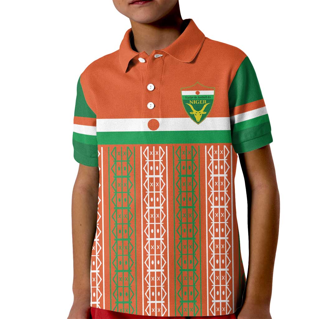 Equipe de Football Du Niger Custom Kid Polo Shirt - Wonder Print Shop