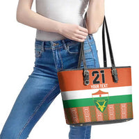 Equipe de Football Du Niger Custom Leather Tote Bag - Wonder Print Shop