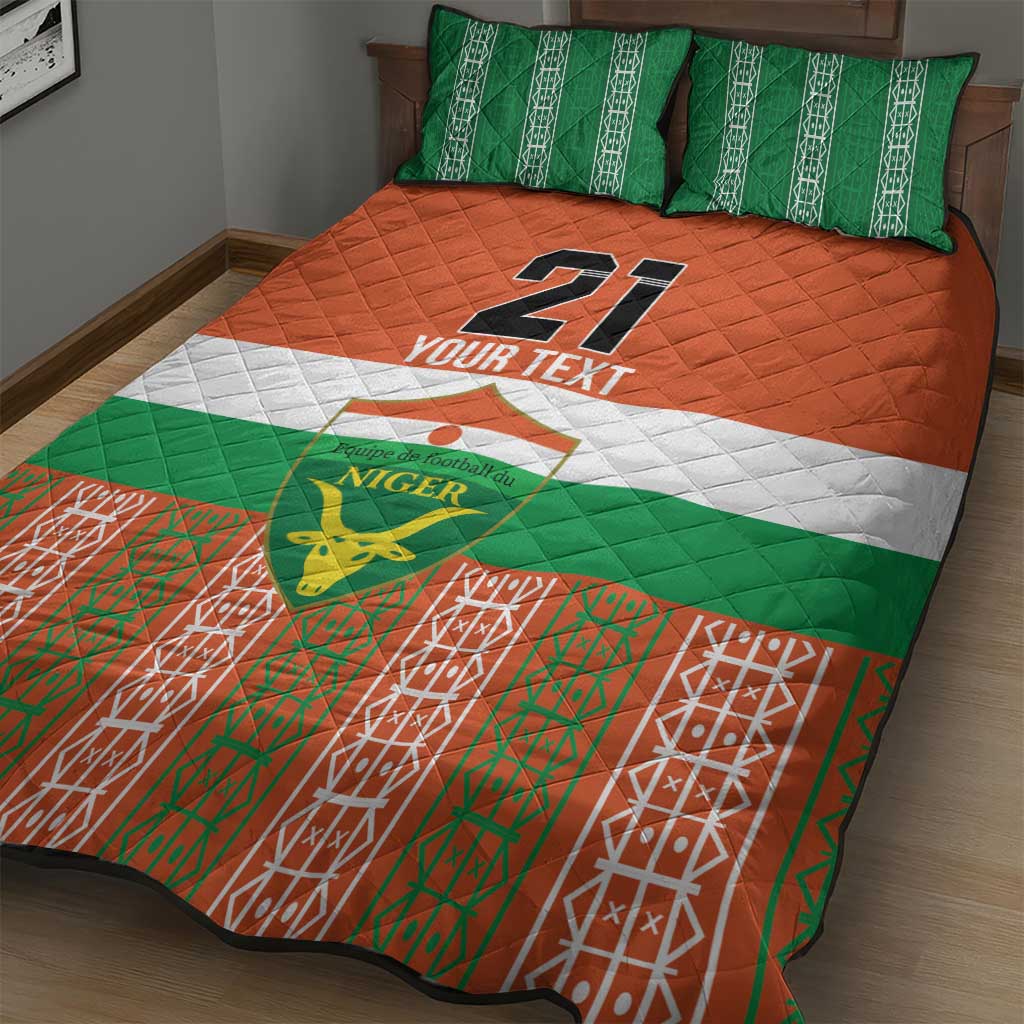 Equipe de Football Du Niger Custom Quilt Bed Set - Wonder Print Shop