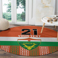 Equipe de Football Du Niger Custom Round Carpet