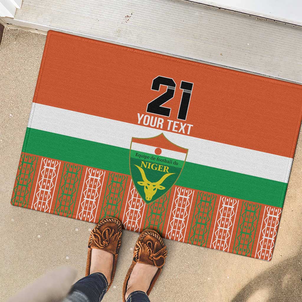 Equipe de Football Du Niger Custom Rubber Doormat - Wonder Print Shop
