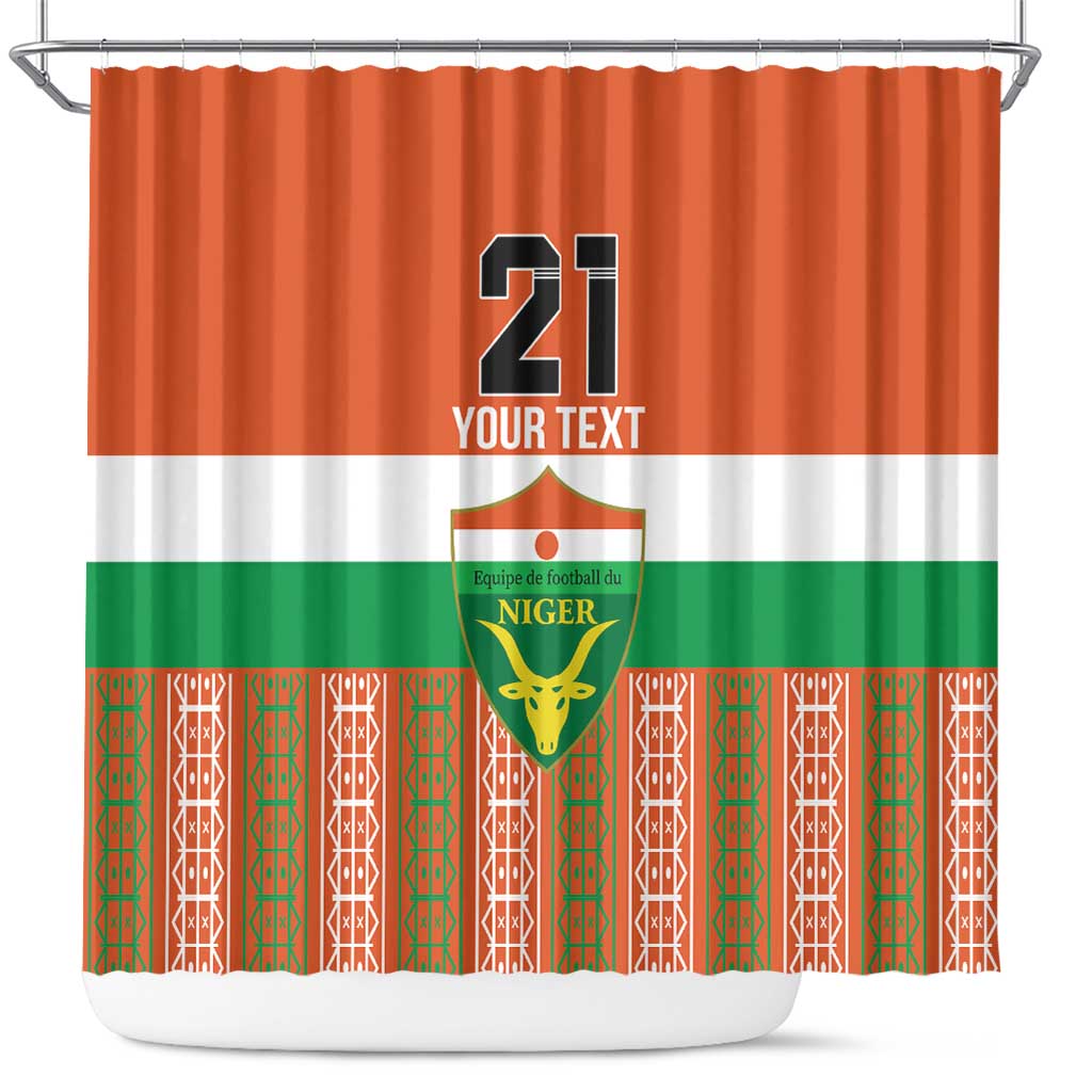 Equipe de Football Du Niger Custom Shower Curtain